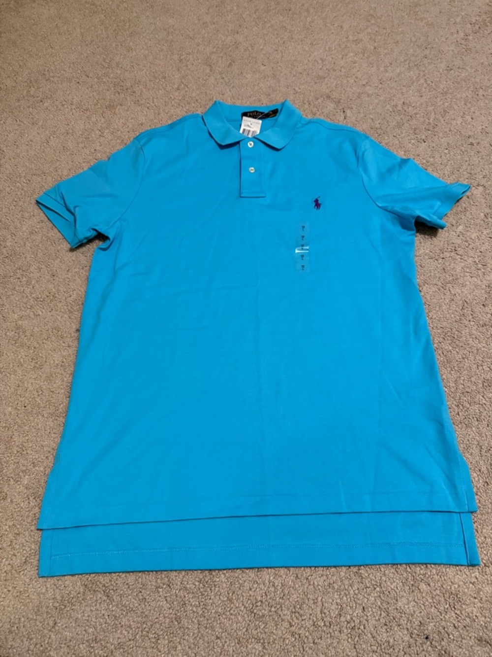 Ralph Lauren Men’s Short Sleeve Polo in Bright Blue